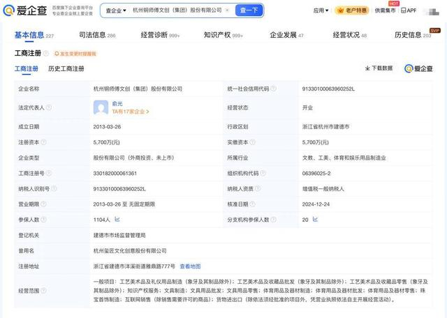 中年男人的“泡泡瑪特” 銅師傅再度遞表，23家分公司布局工藝美術(shù)品賽道